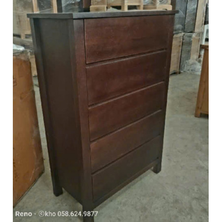 Oak 09 : Tủ 5 Ngăn Kéo Đứng Gỗ Sồi ( Màu Nâu )